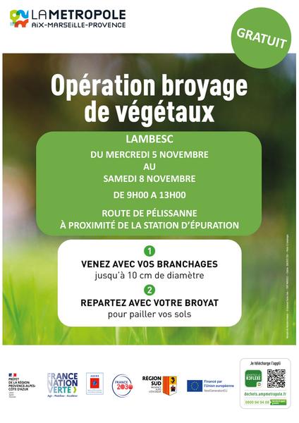 Opération broyage de végétaux