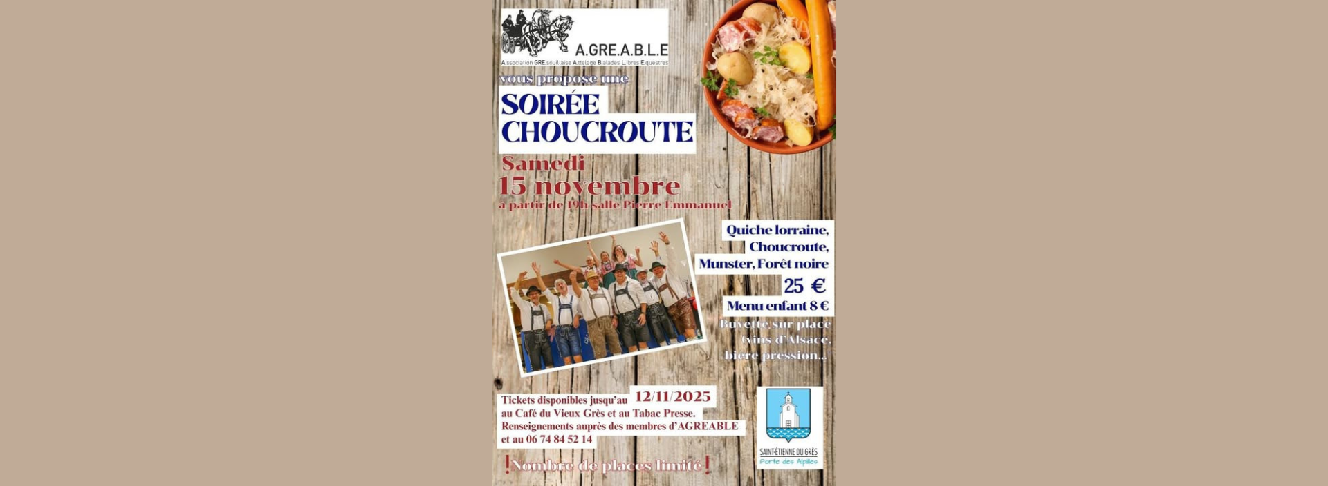Soirée choucroute