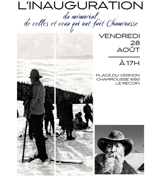 Inauguration du mémorial de celles et ceux qui ont fait Chamrousse