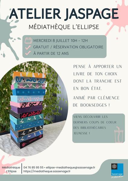 Atelier jaspage et Coups de cœur Id été ado