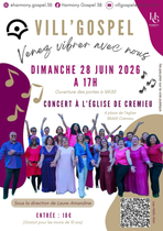 Concert : Vill'gospel à l'église Saint Jean Baptiste à Crémieu