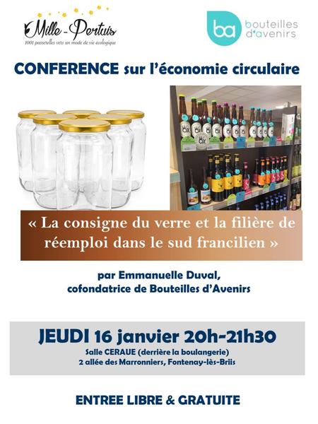 Conférence : La consigne du verre et la filière de réemploi dans le sud francilien 