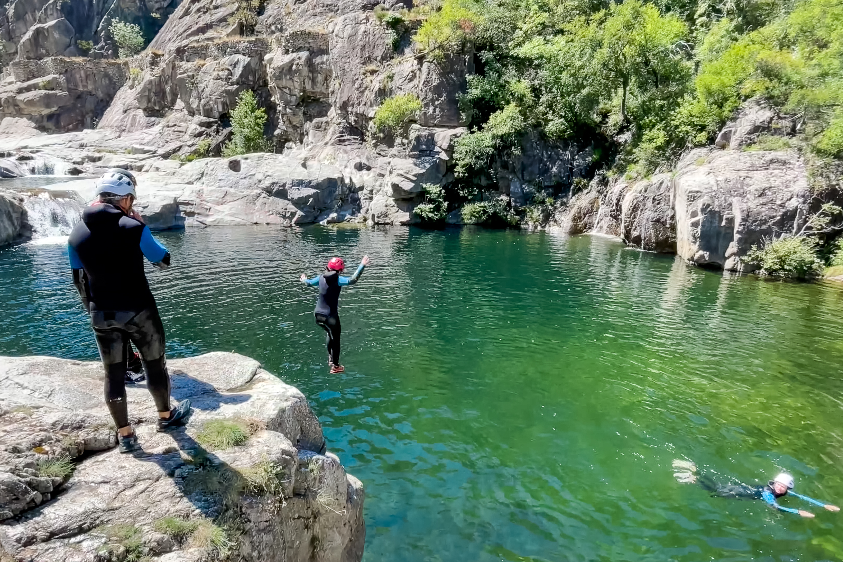 Canyoning famille Chassezac Ardèche