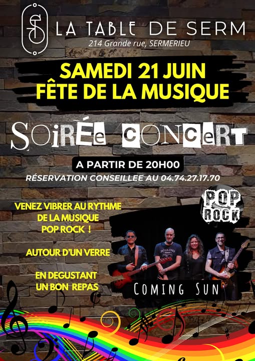 Fête de la musique - Table de Serm' - Sermérieu - Balcons du Dauphiné