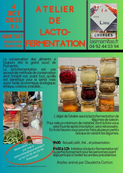 Le Micro Lieu - © cati antonelli/lemicrolieu Atelier de Lactofermentation - © cati antonelli/lemicrolieu