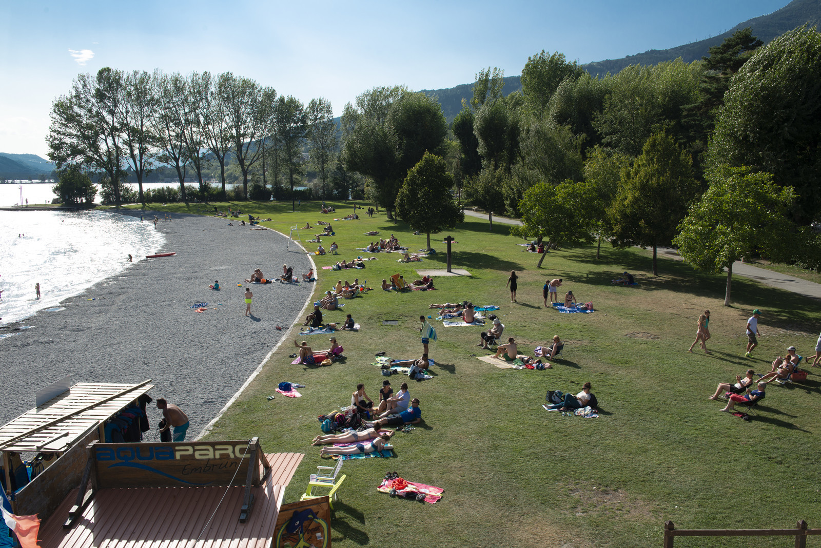 Plage du plan d'eau d'Embrun