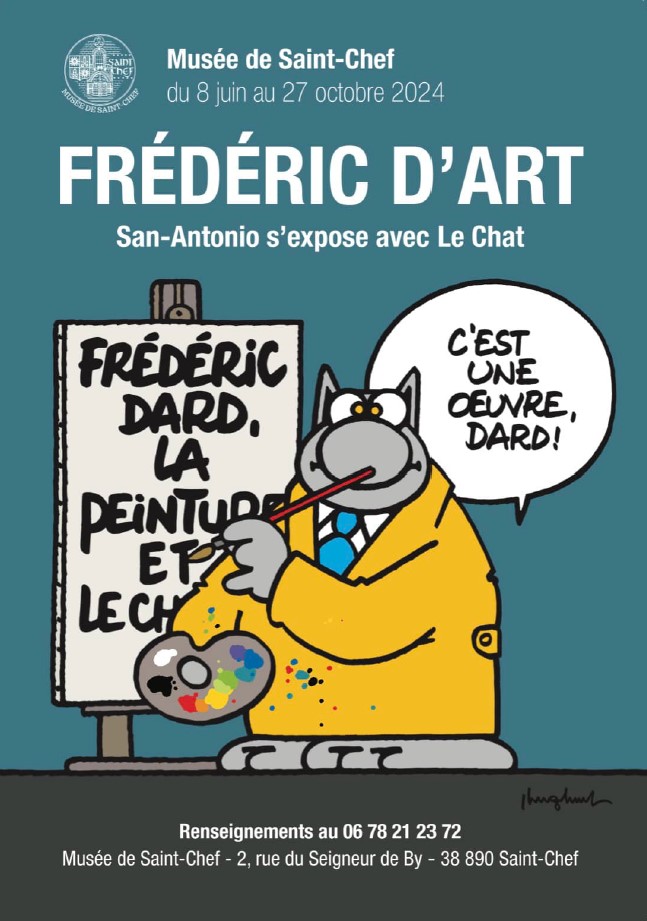 Exposition : Frédéric D'Art, San-Antonio s'expose avec Le Chat de Philippe Gelu…