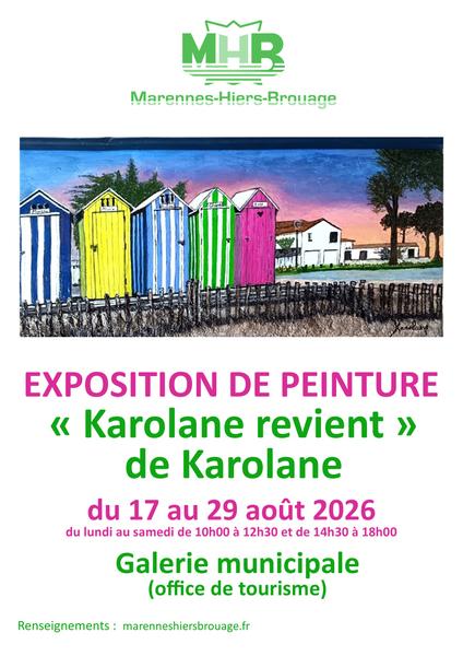 exposition de peinture " Karolane revient" de Karolane