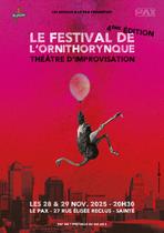 Affiche festival de l'ornithorynque