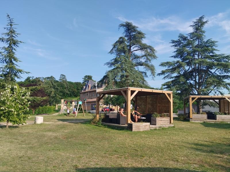 Salons de jardins du bar La Paillote