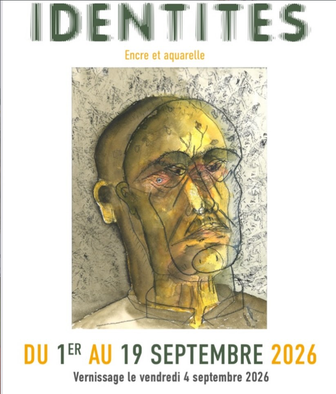 Exposition – Identités, encre et aquarelle