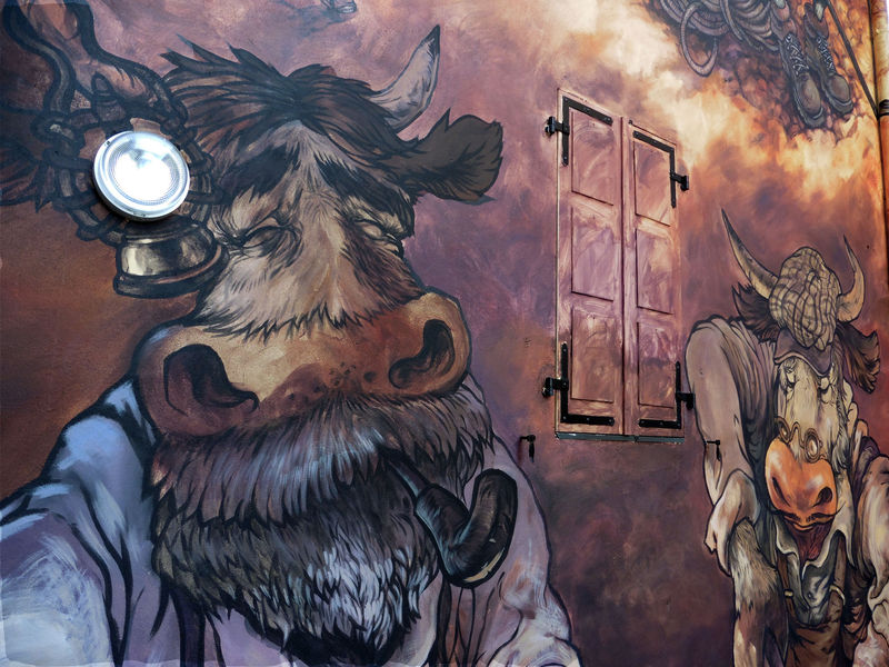 Art Vache : La Cordée de paire en fils