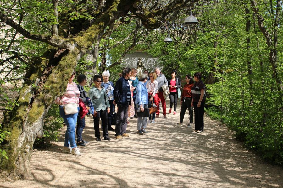 Visite du jardin du château de Pizay