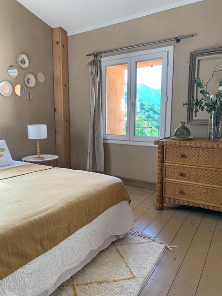 Gîte Le Doudou d'Anathéo-Chambre Lit double-Roquebillière-Gîtes de France des Alpes-Maritimes