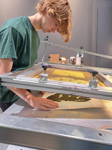 Atelier de sérigraphie d'art avec Estampille_Saint-Étienne