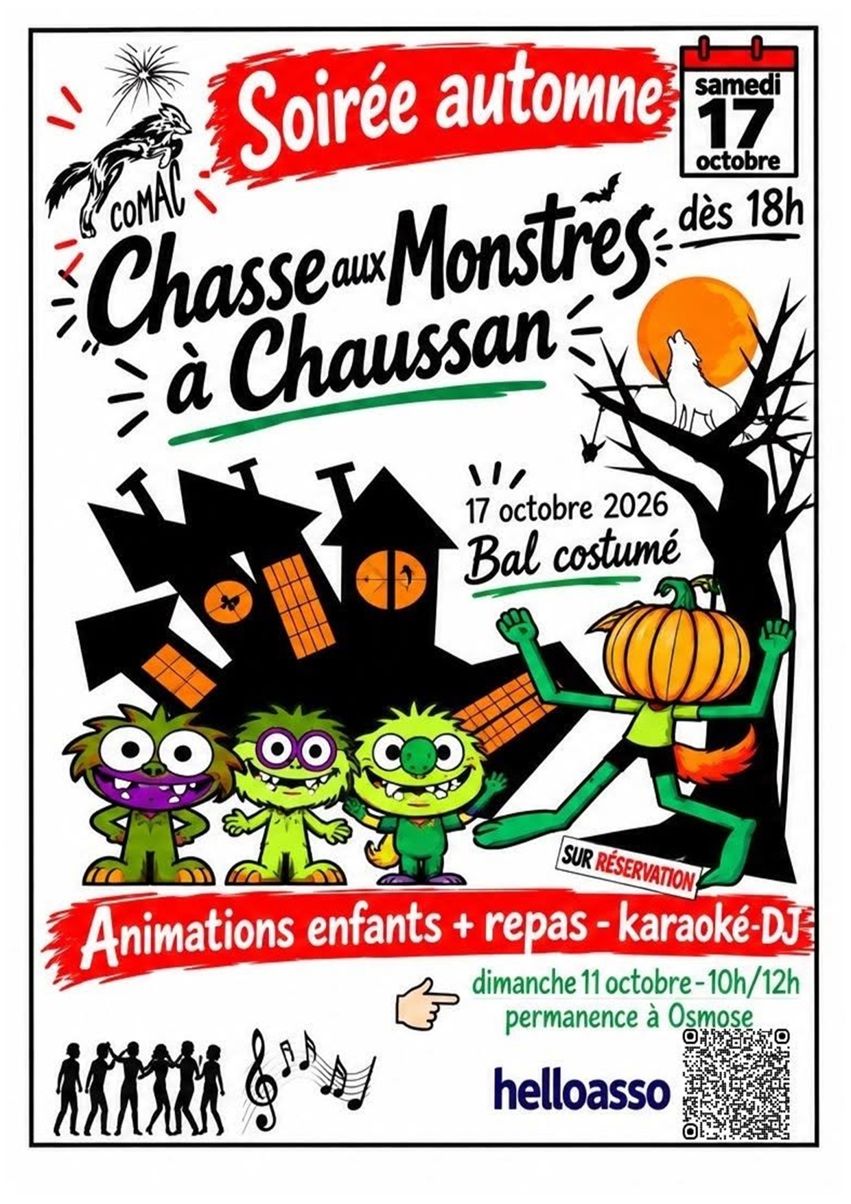 Soirée bal costumé : chasse aux monstres_COMAC_Chaussan
