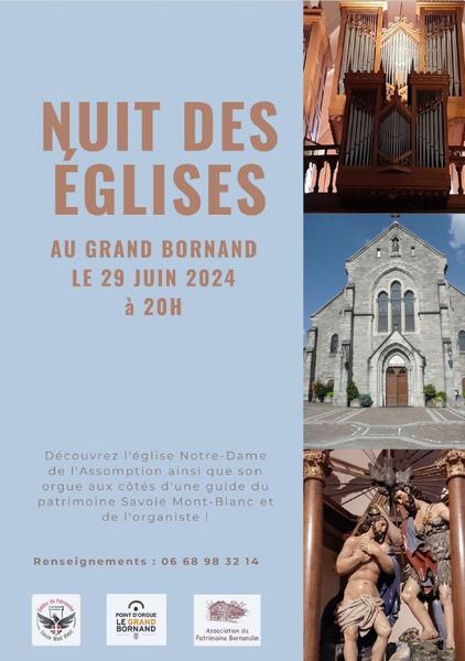 La Nuit des Eglises : visite de l'église et son orgue