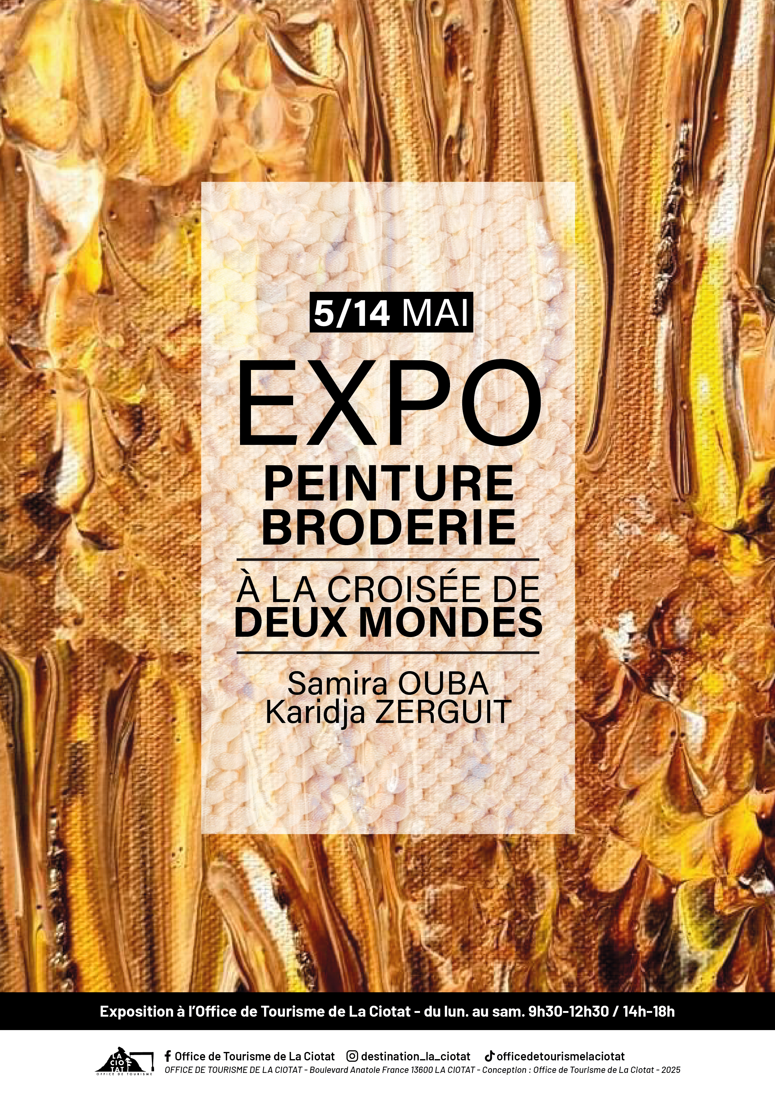 Exposition de toiles brodées et de peintures - A la croisée de deux mondes