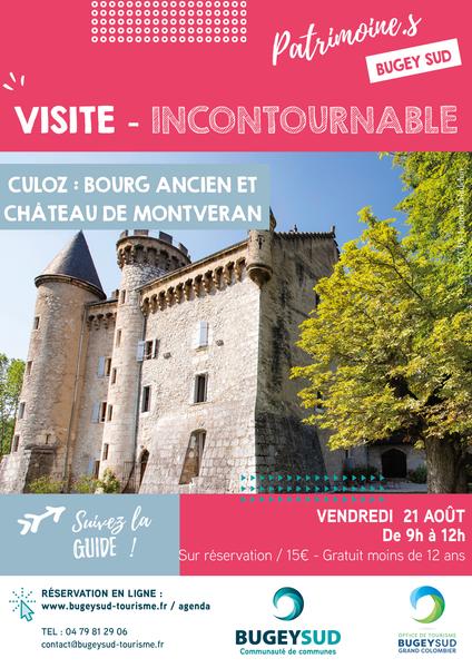 Visite guidée du bourg ancien de Culoz et du château de Montveran