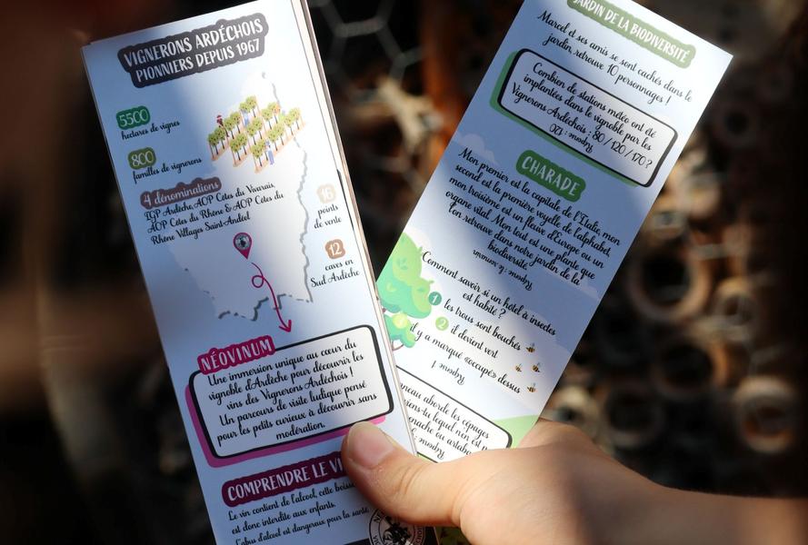 Visite du parcours sensoriel et immersif de Néovinum_Ruoms