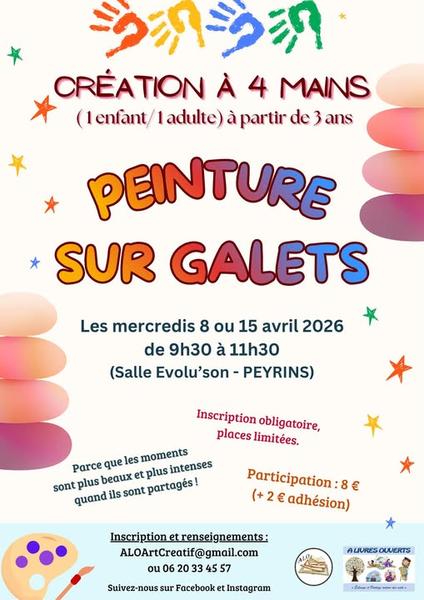 Peinture sur galet - Création a 4 mains_Peyrins