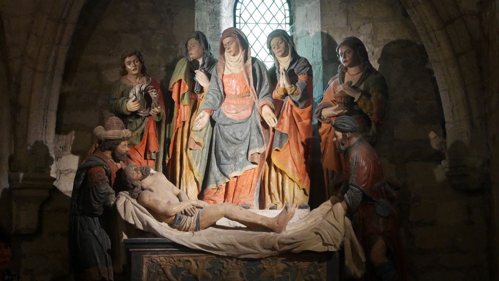 Groupe sculpté de l'église