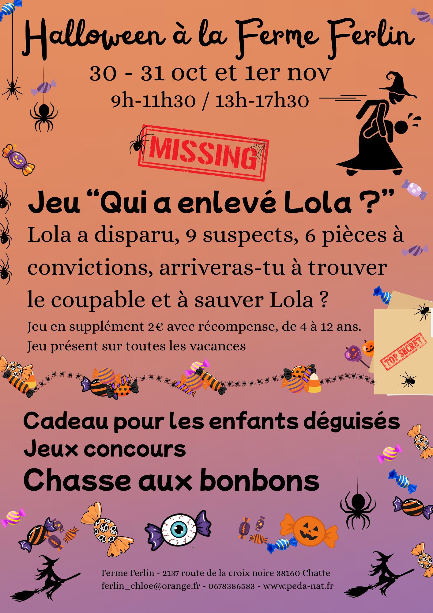 Soirée halloween - Qui a enlevé Lola ?_Chatte