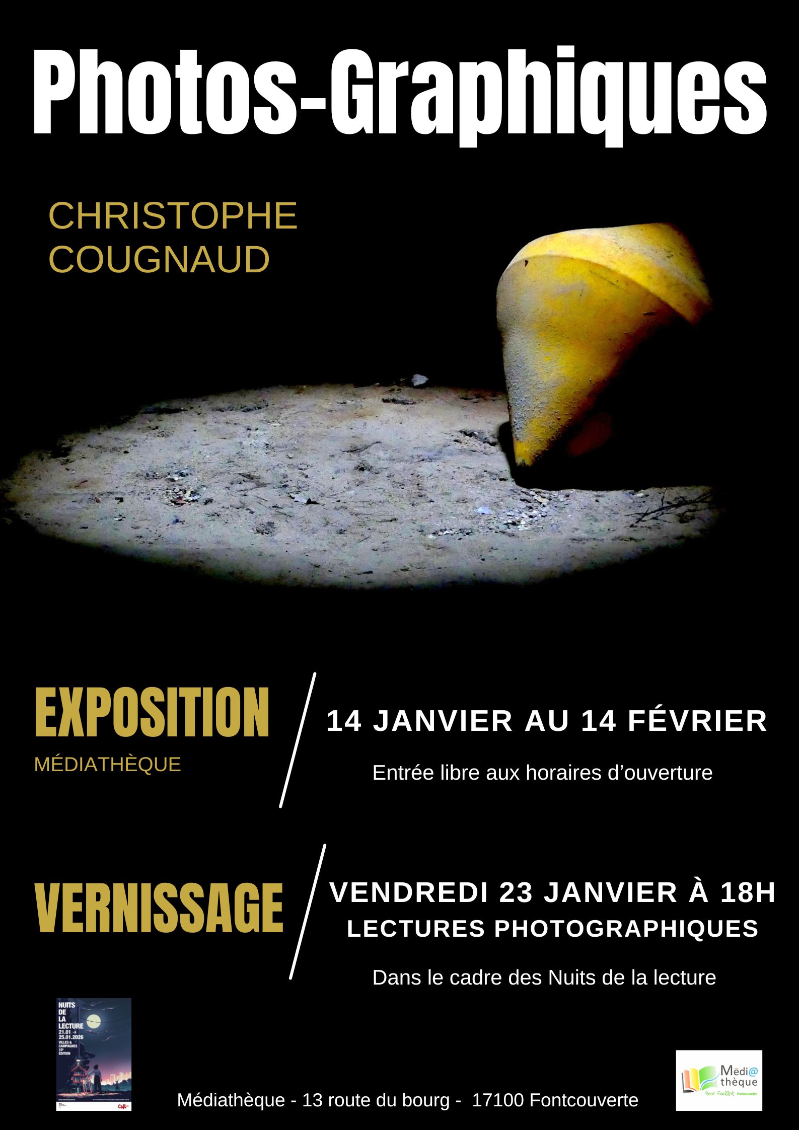 Les Nuits de la lecture - VERNISSAGE EXPO PHOTOS-GRAPHIQUES