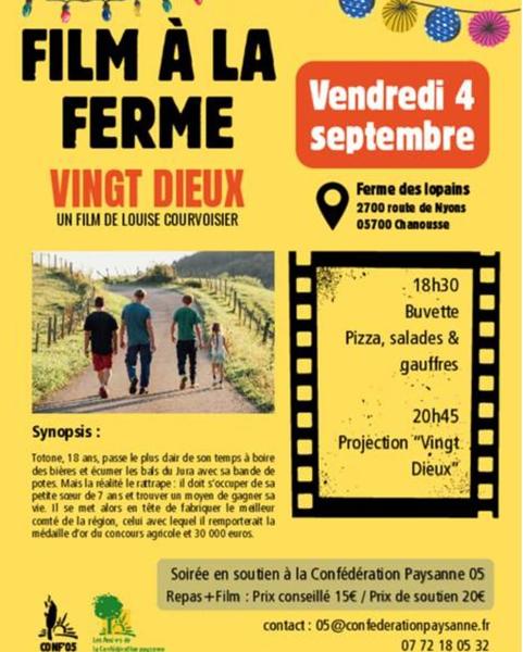 Film à la ferme : 'Vingt dieux'