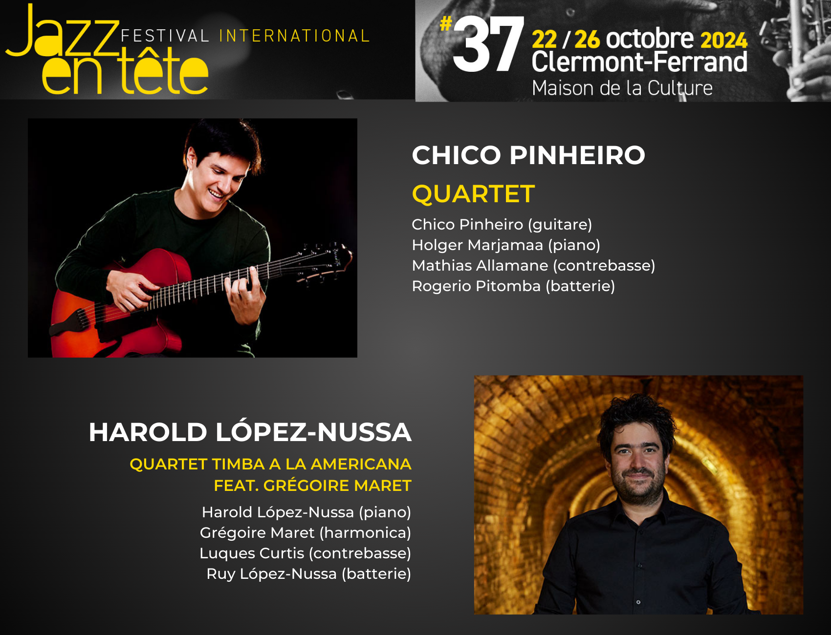 Chico Pinheiro Quartet + Harold López-Nussa Quartet | Jazz en Tête