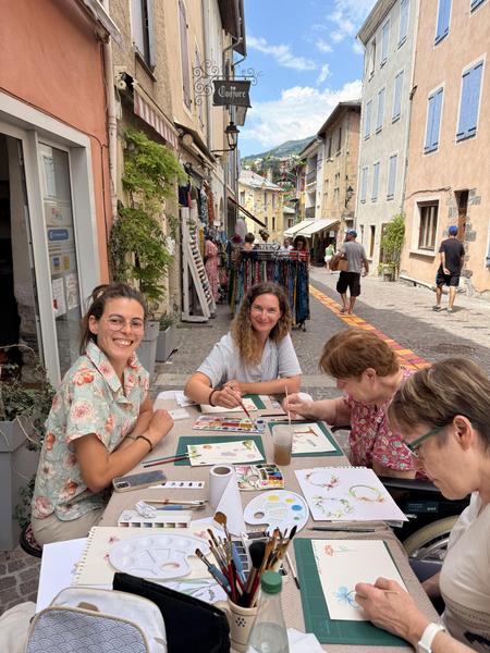 Atelier créatif d'aquarelle