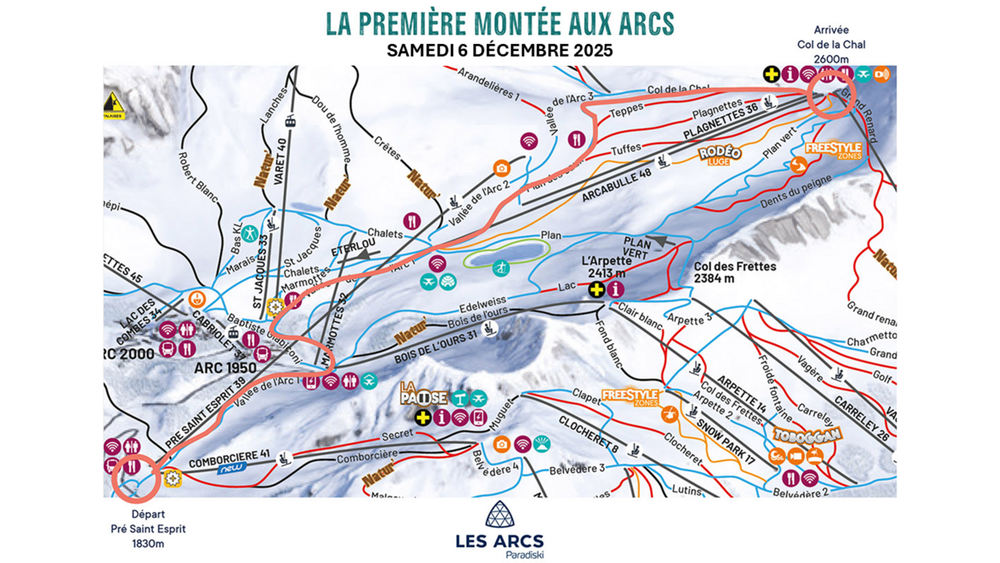 La Première "Montée" Les Arcs