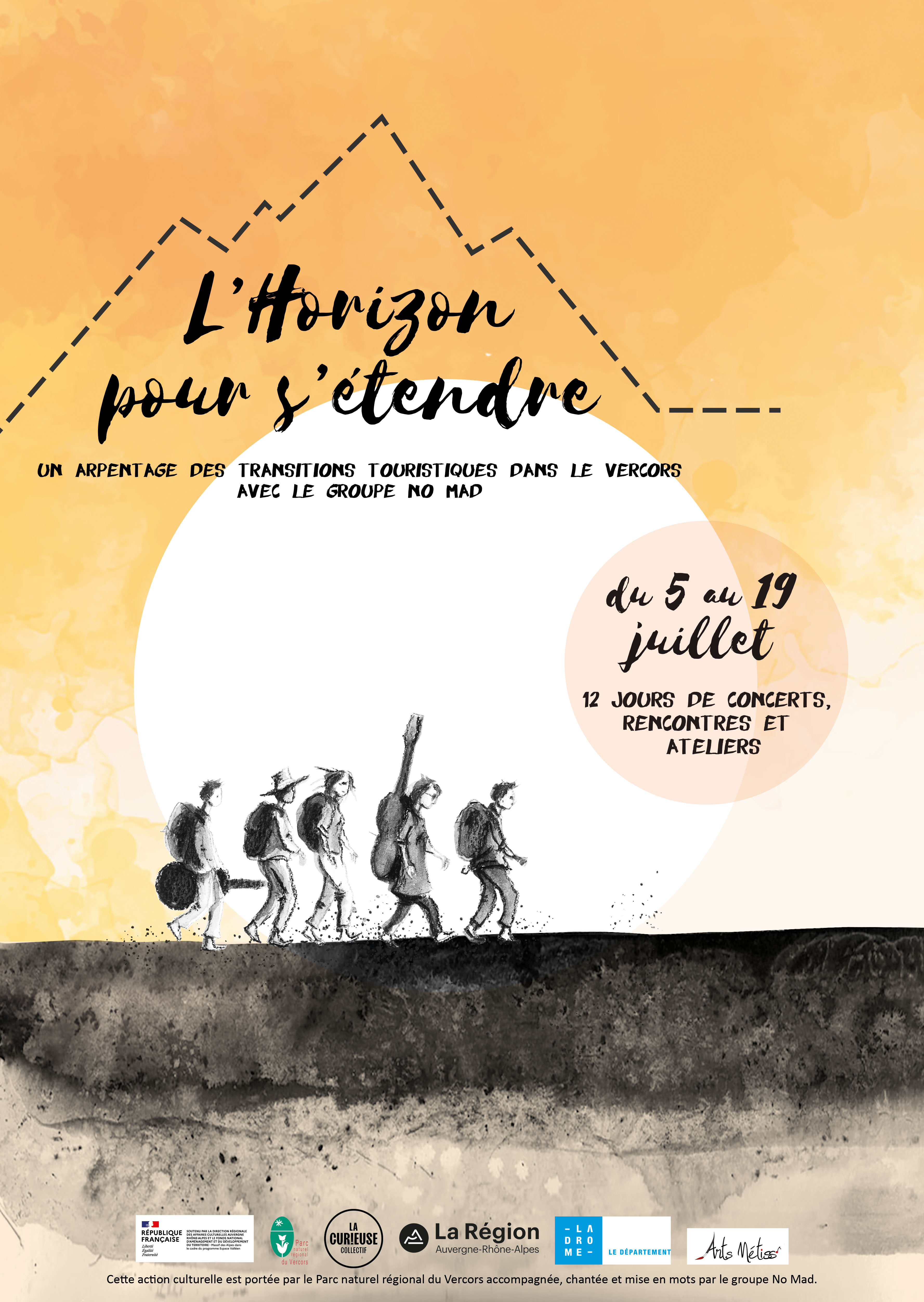 affiche horizon pour s'étendre