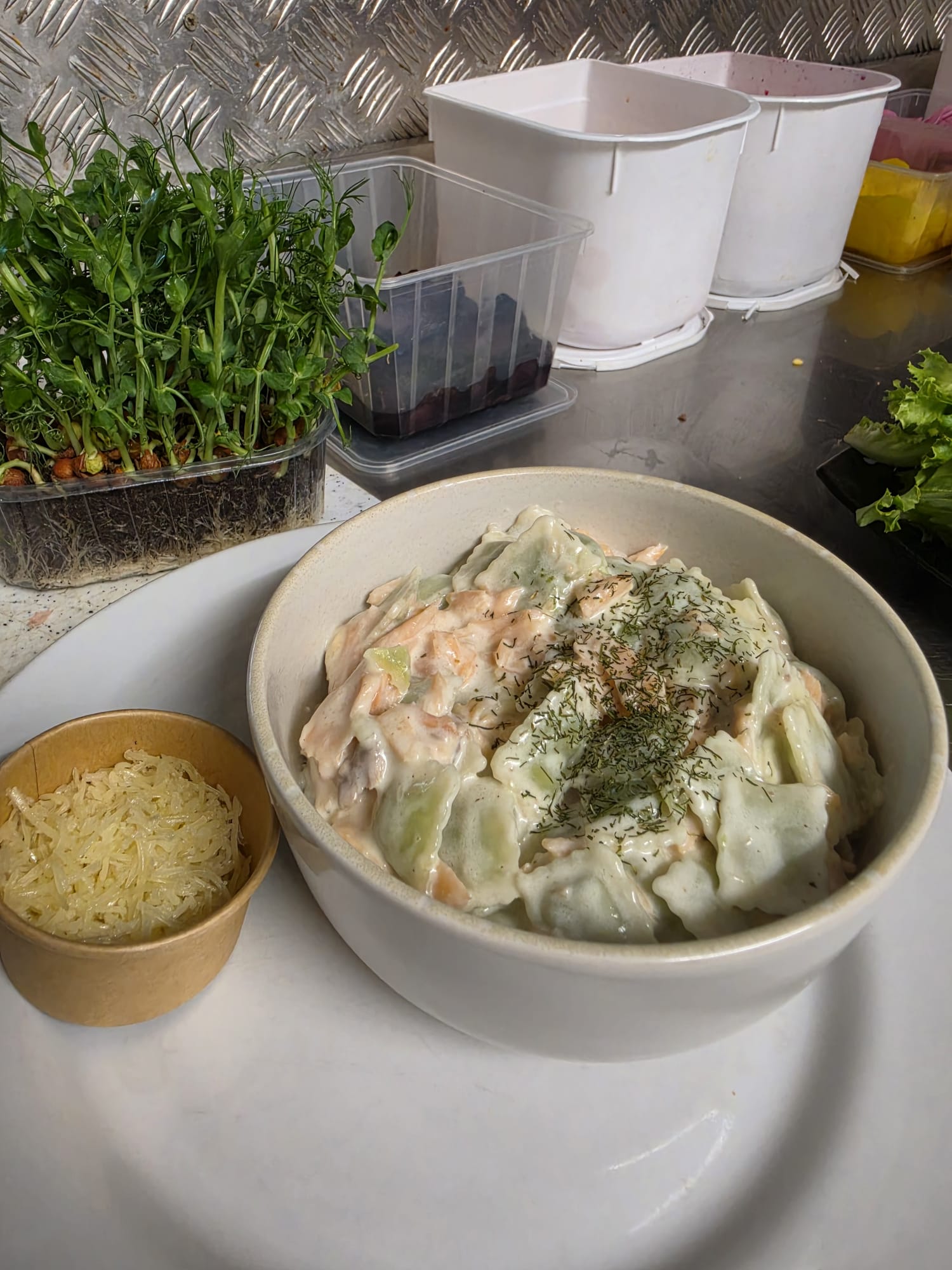 Ravioles au saumon