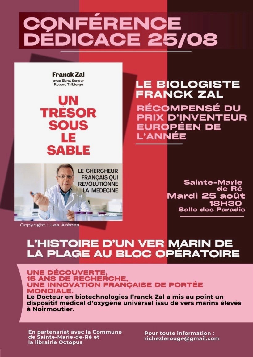 Conférence - Franck Zal, le biologiste qui révolutionne la médecine