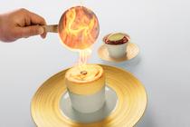 Soufflé flambé au kirsch