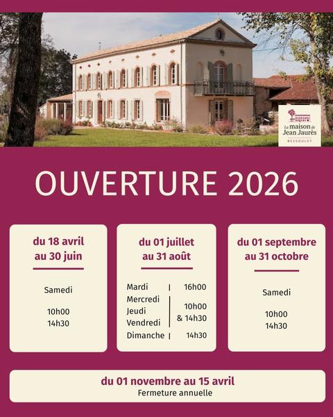 Visite commentée de la maison de Jean Jaurès à Bessoulet