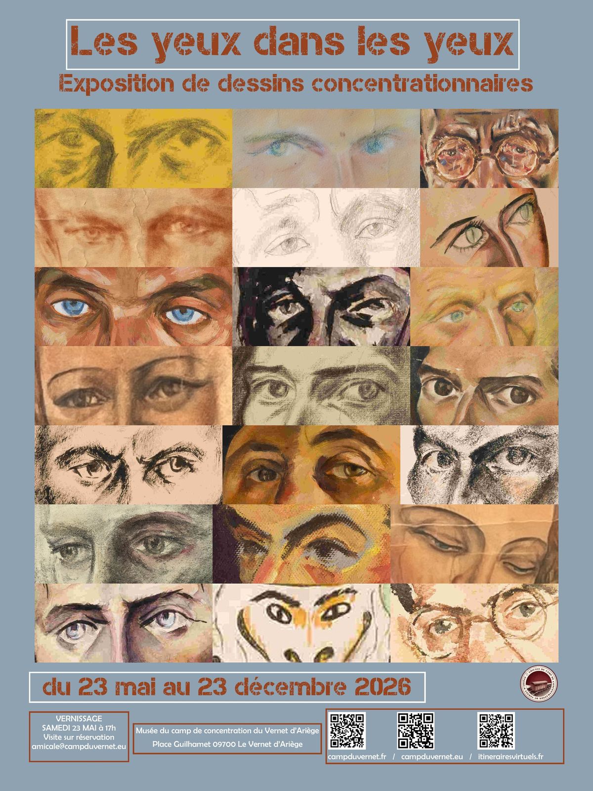 Exposition de dessins concentrationnaires : LES YEUX DANS LES YEUX