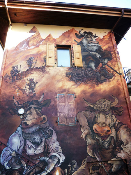 Art Vache : La Cordée de paire en fils