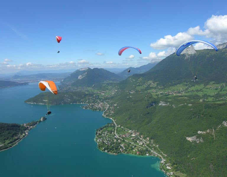 Lac Annecy vol parapente biplace en ascendance