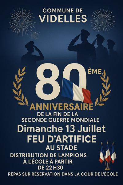 80e anniversaire de la fin de la Seconde Guerre mondiale
