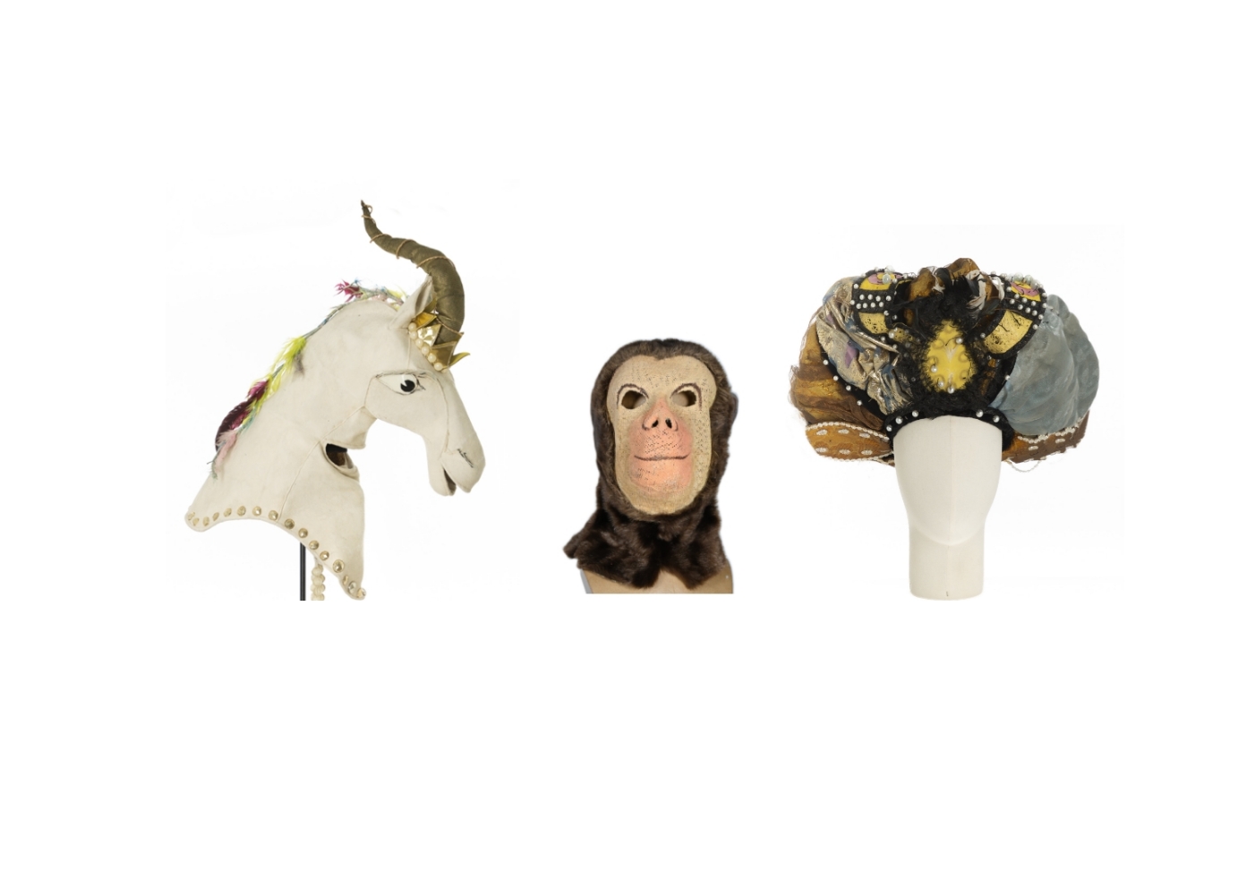 Exposition - Drôles de têtes, Coiffes et masques de spectacle