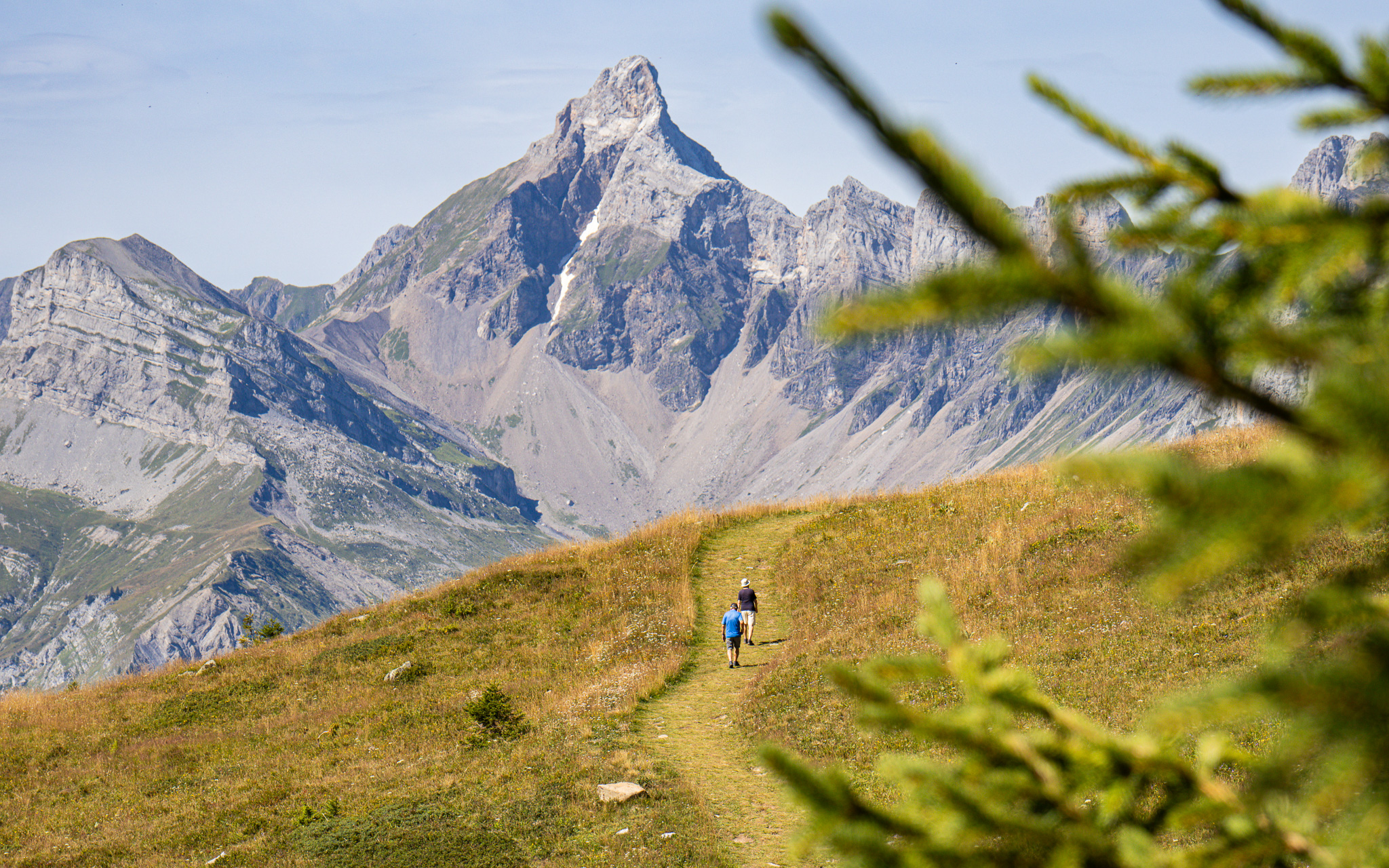 Sentier de l'Arbaron avec la Pointe Percée