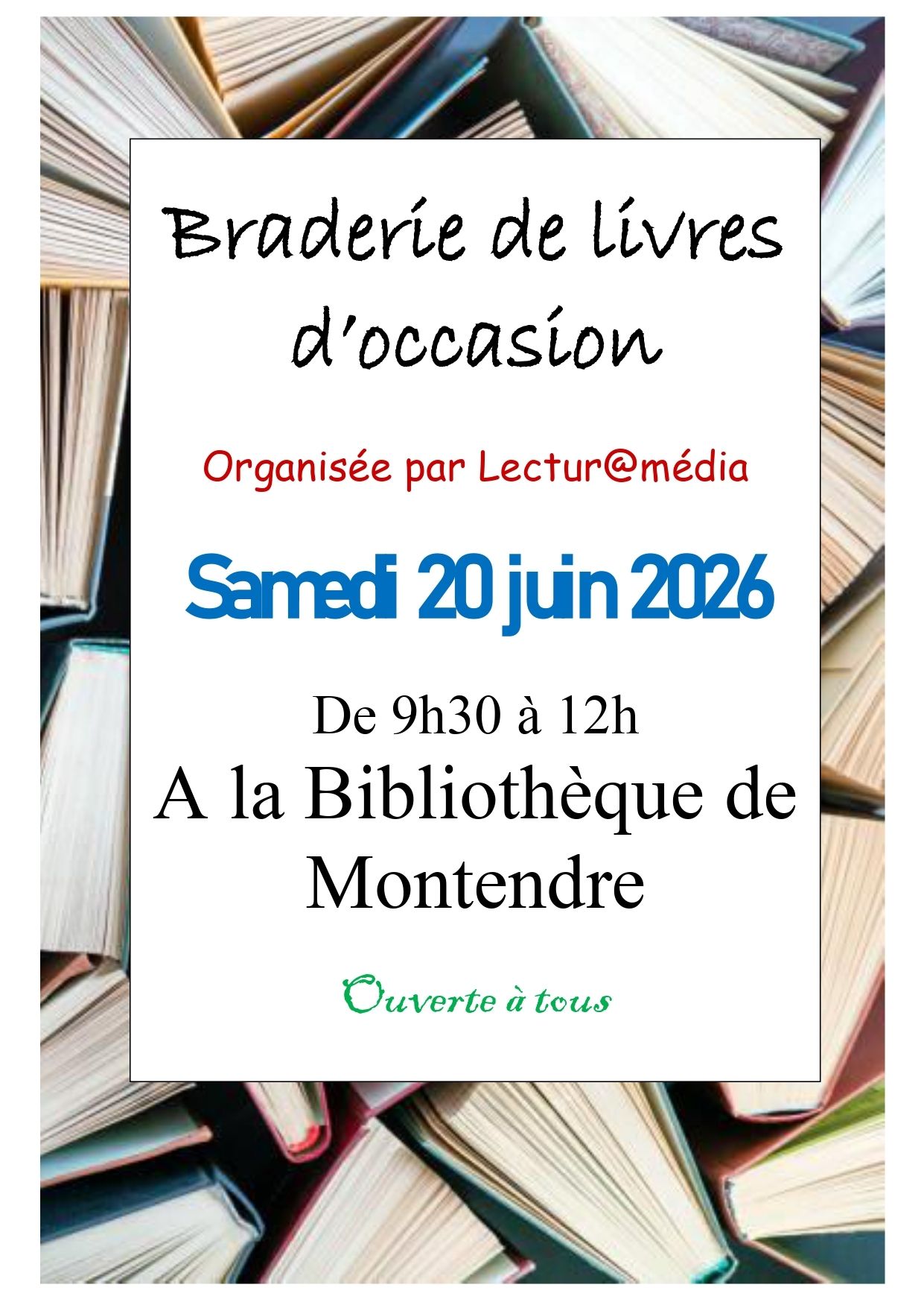 Braderie de livres d'occasions
