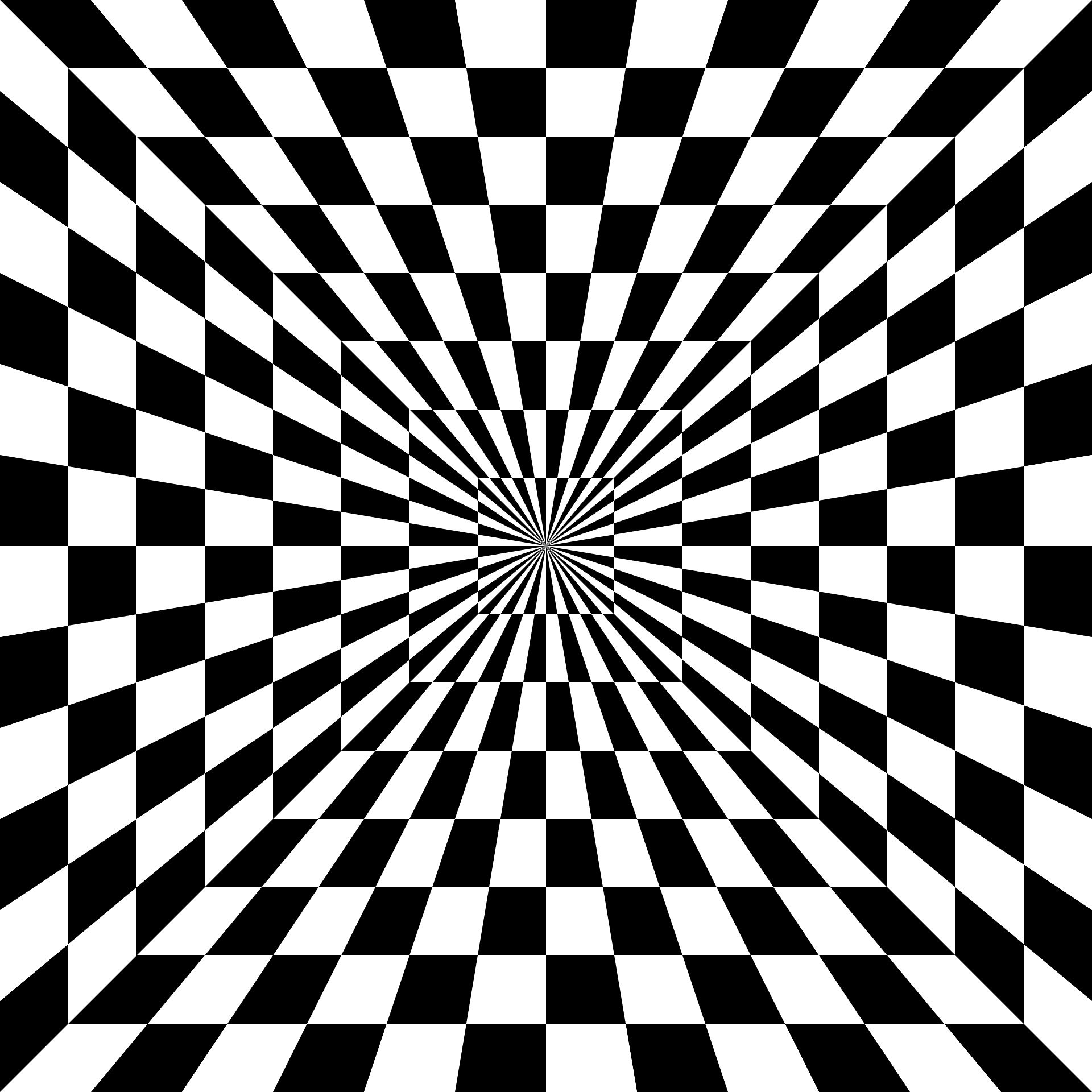 toile avec une illusion d'optique