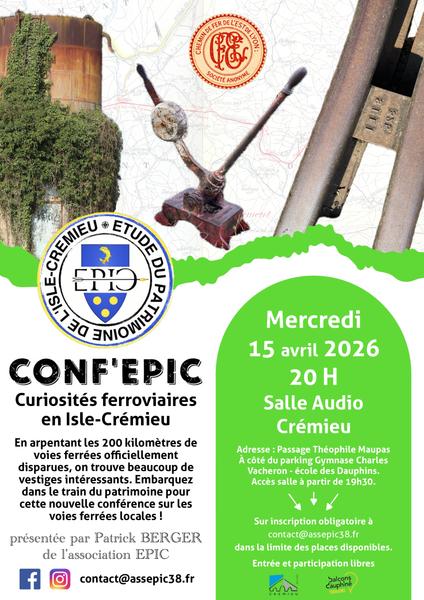 Conf'Epic : curiosités ferroviaires en Isle-Crémieu_Balcons du Dauphiné