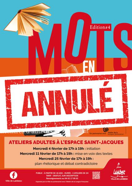 ANNULÉ - Mots en scène "Faire entendre sa voix"