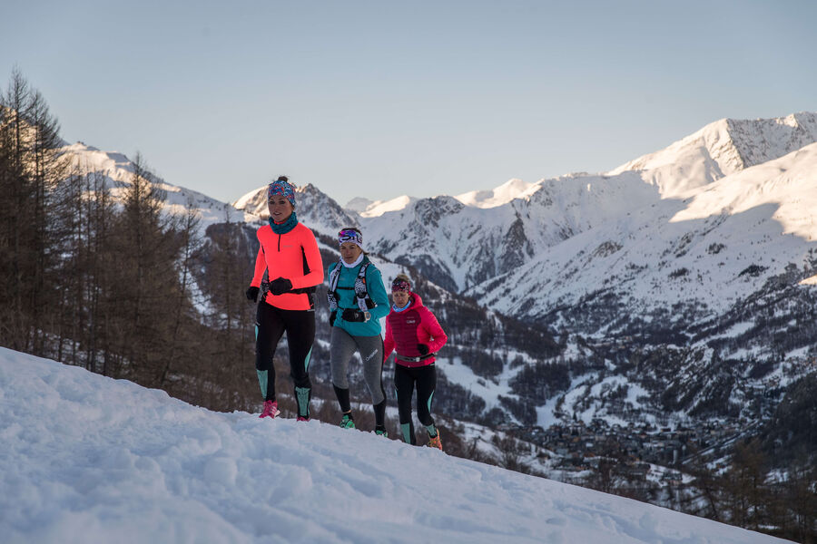 Trail d'hiver à Valloire