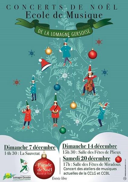 Concert de Noël de l'école de musique_La Sauvetat