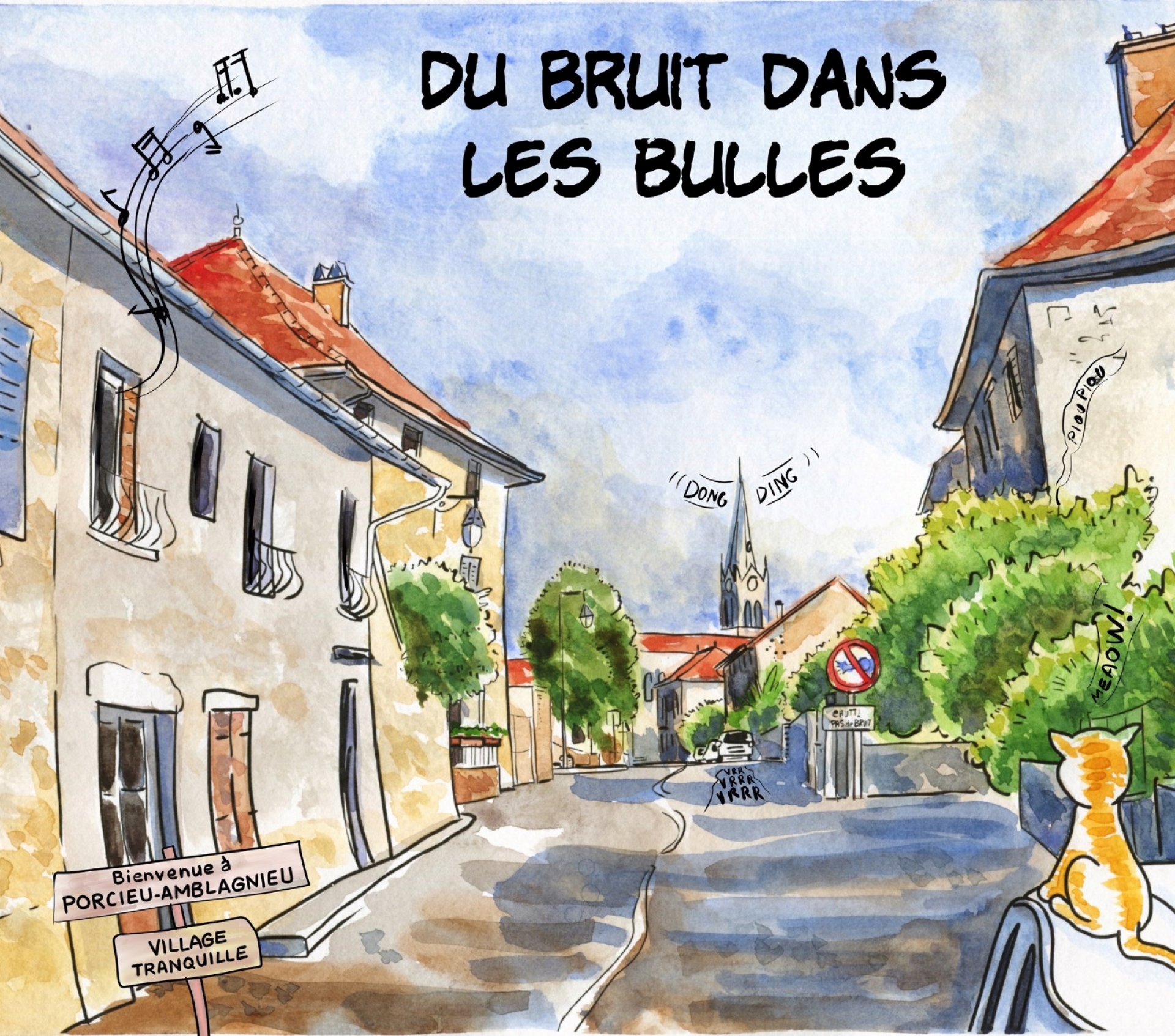 Exposition-jeu en plein air "Du bruit dans les bulles" de Zarbo